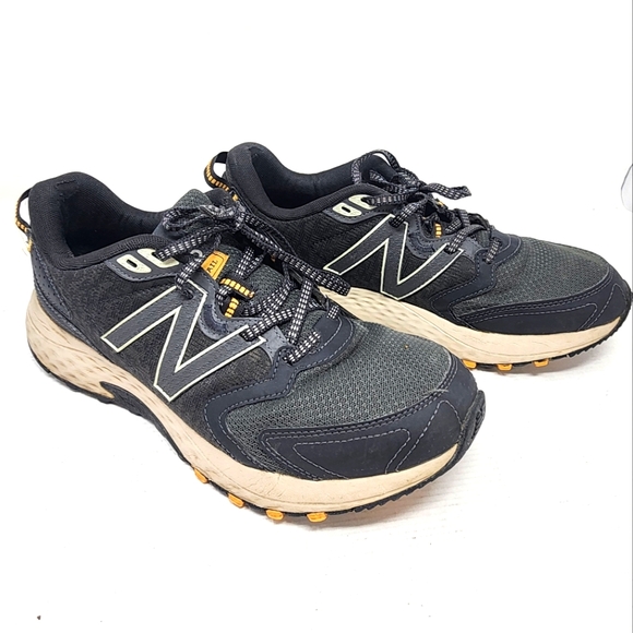New Balance 410v7 Black | eBay New Balance 410v7 Mens Trail Running Shoes Black Yellow Rugged Outdoor Shoes 9.5